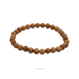 🔴 Bracelet - Wood Grain Jasper 6mm.